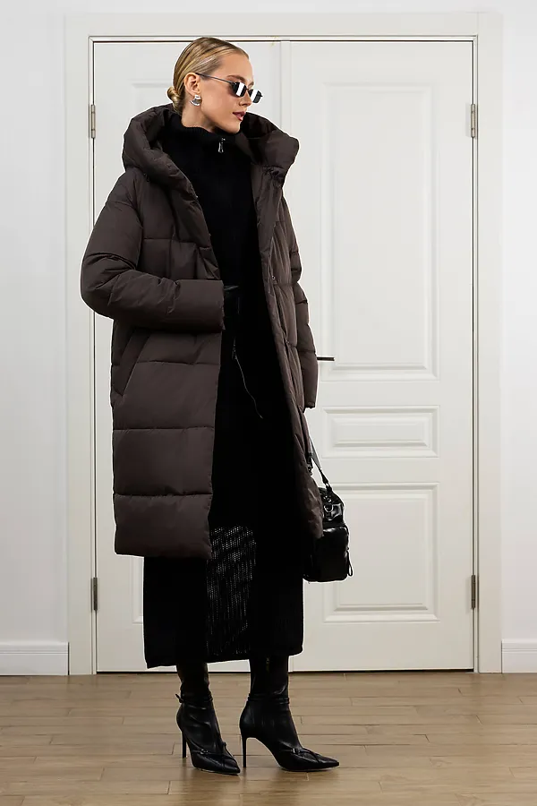 Пуховик HOOPS, коричневый - фото 2