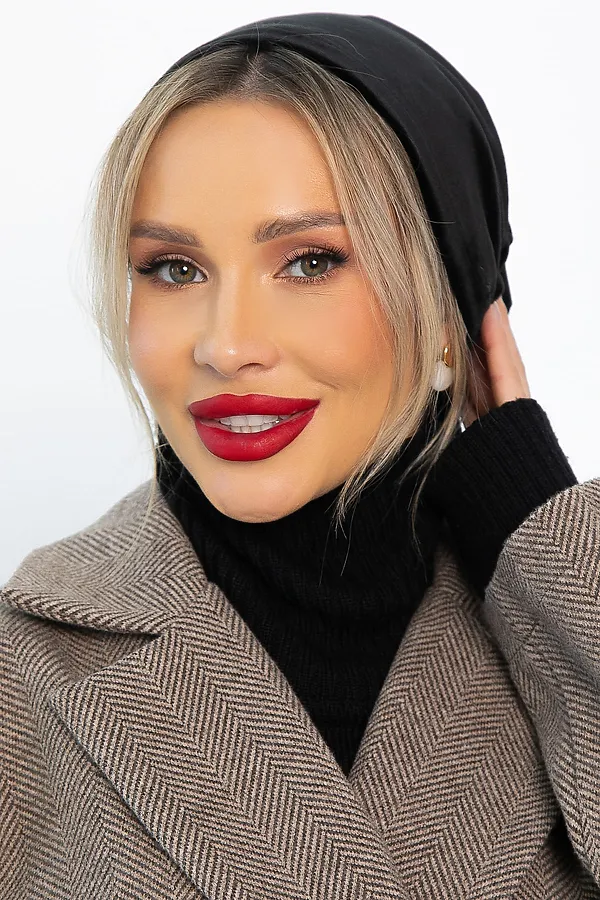 Чалма с резинкой LADY TAIGA, черная - фото 2