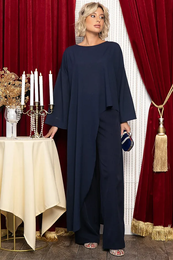 Блуза LADY TAIGA, синяя - фото 2