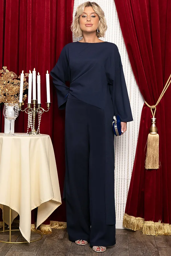 Блуза LADY TAIGA, синяя - фото 2