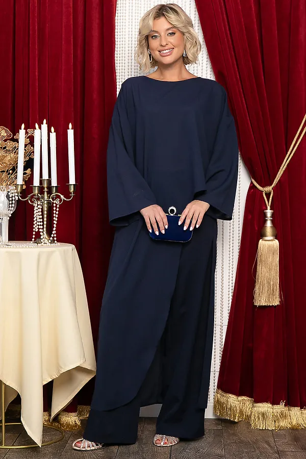 Блуза LADY TAIGA, синяя - фото 2