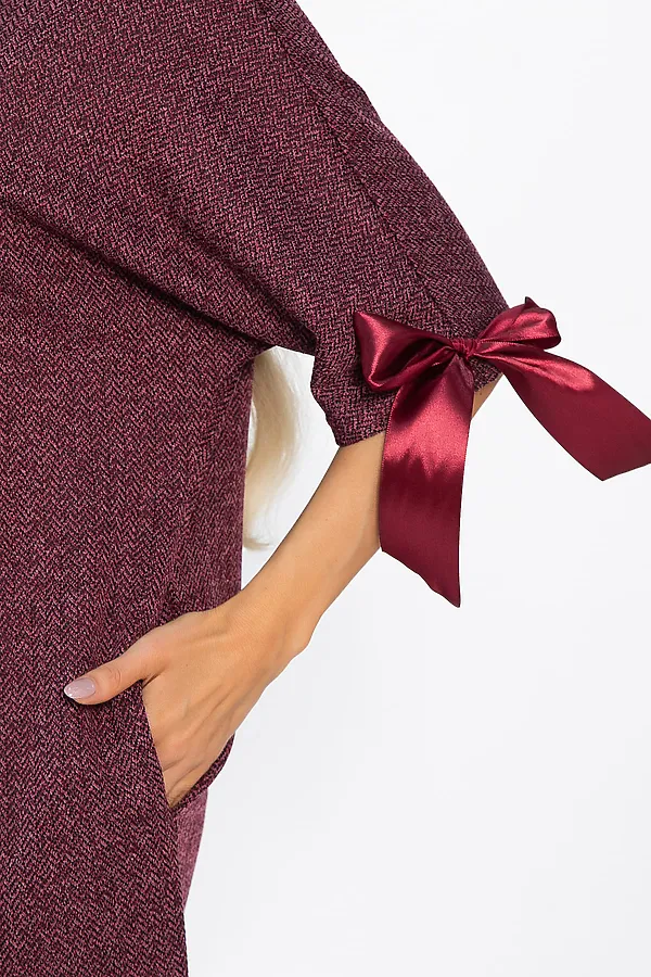 Платье LADY TAIGA, бордовое - фото 2