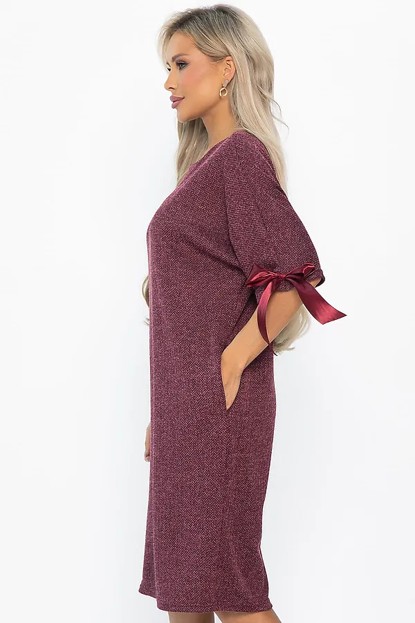 Платье LADY TAIGA, бордовое - фото 2