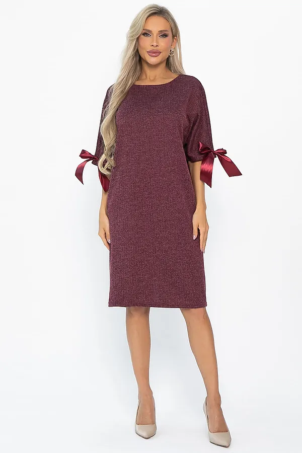 Платье LADY TAIGA, бордовое - фото 2