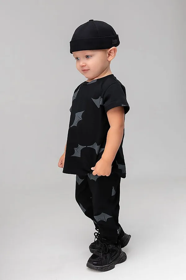 Костюм (Футболка+Брюки) BODO-S, черный (темно-серый) - фото 2