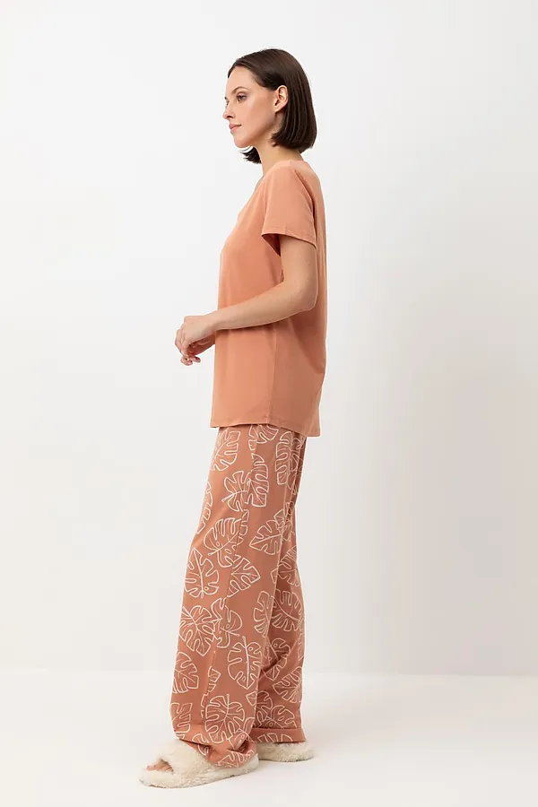 Пижама VERY NEAT, ппробковое дерево,тропические листья - фото 2