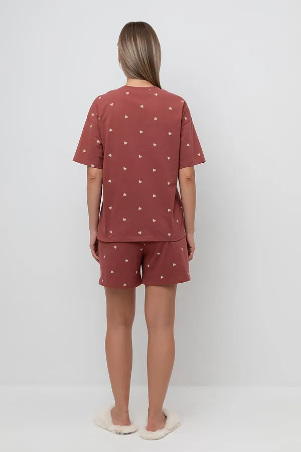 Пижама VERY NEAT, шоколадный десерт,сердечки - фото 2