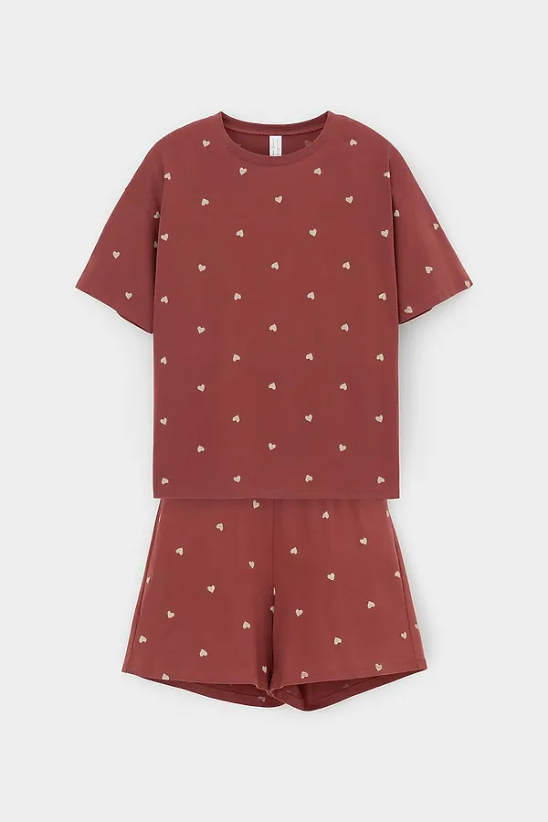 Пижама VERY NEAT, шоколадный десерт,сердечки - фото 2