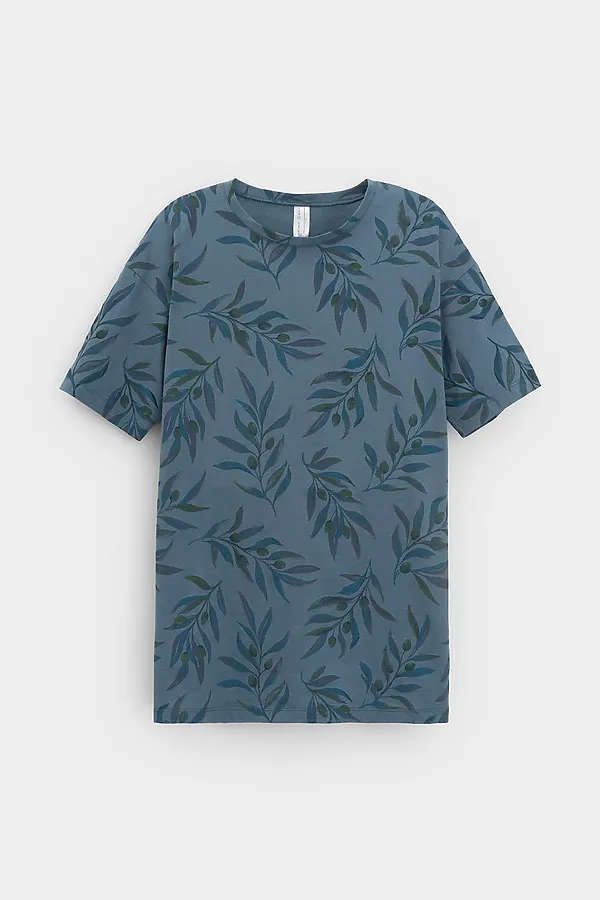 Пижама VERY NEAT, голубой мираж,оливковая ветвь - фото 2