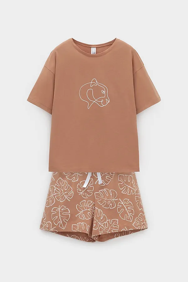 Пижама VERY NEAT, пробковое дерево,тропические листья - фото 2