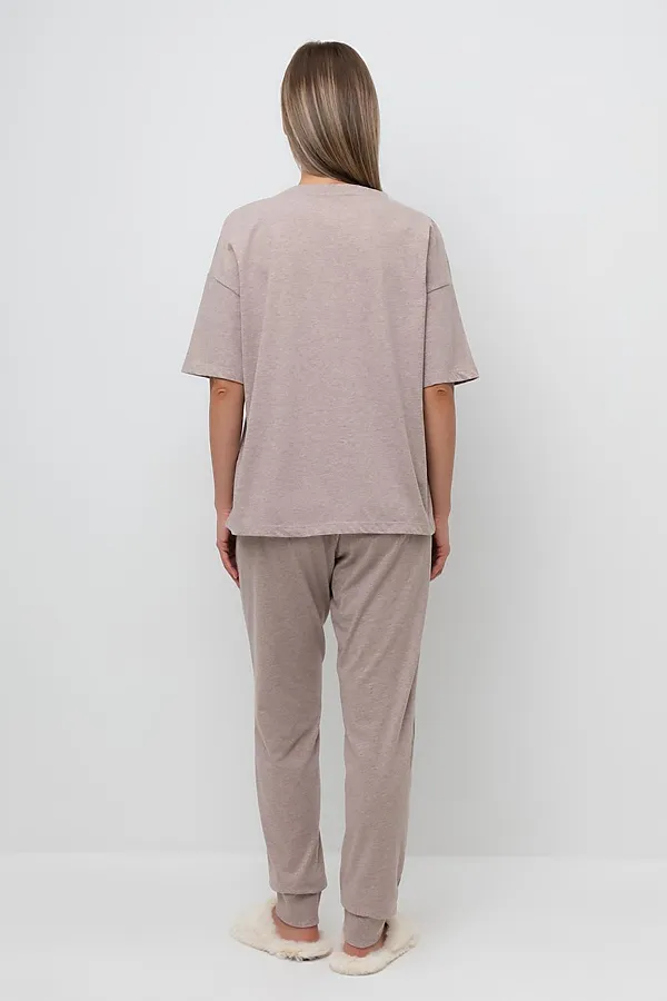 Пижама VERY NEAT, кофейный меланж - фото 2