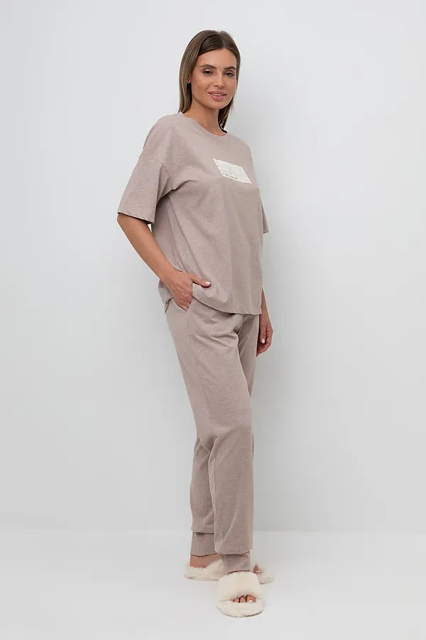 Пижама VERY NEAT, кофейный меланж - фото 2