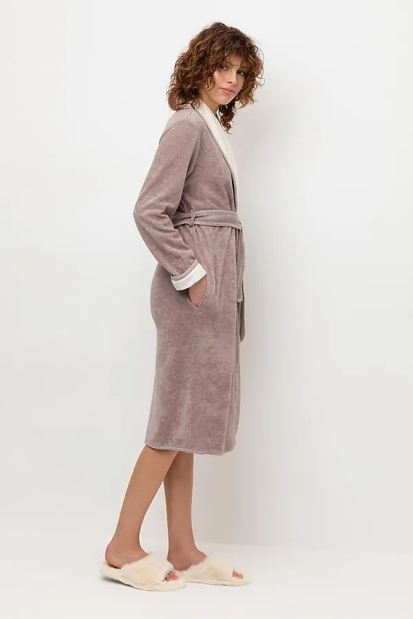 Халат VERY NEAT, кофейный меланж - фото 2