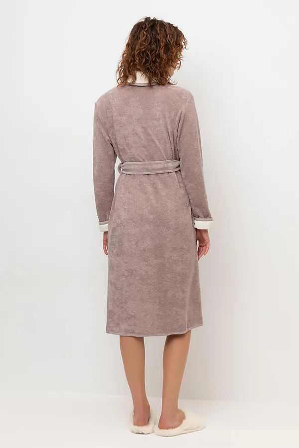 Халат VERY NEAT, кофейный меланж - фото 2