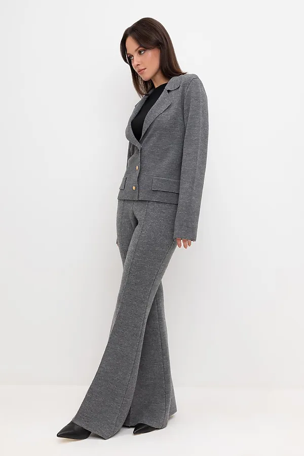 Брюки VERY NEAT, серый меланж - фото 2