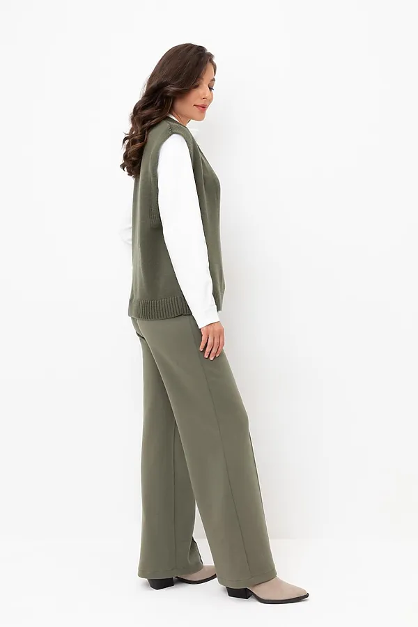 Брюки VERY NEAT, оливковый серый - фото 2