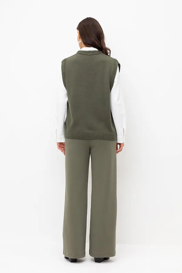 Брюки VERY NEAT, оливковый серый - фото 2