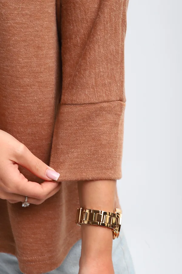 Джемпер Ассоль НАТАЛИ, коньячный - фото 2