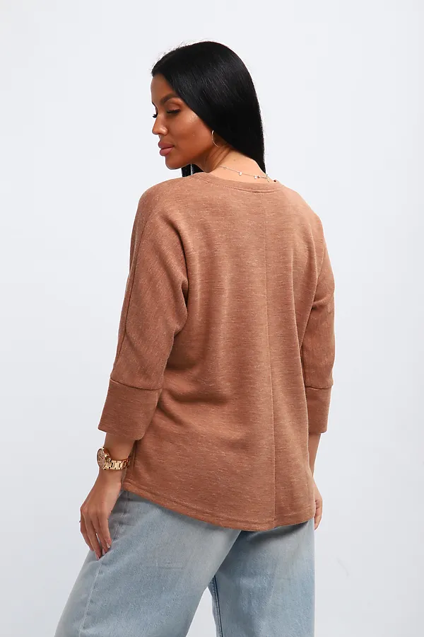 Джемпер Ассоль НАТАЛИ, коньячный - фото 2