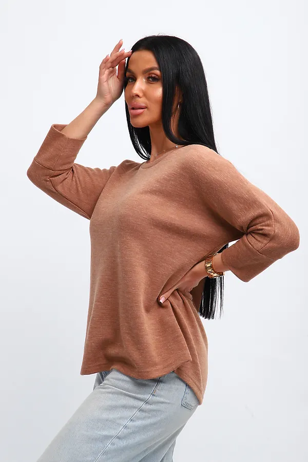 Джемпер Ассоль НАТАЛИ, коньячный - фото 2