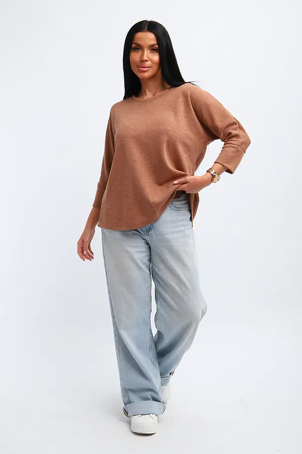 Джемпер Ассоль НАТАЛИ, коньячный - фото 2