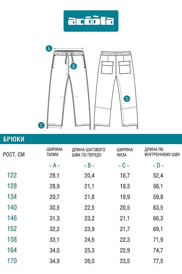 Брюки ACOOLA, черный - фото 2