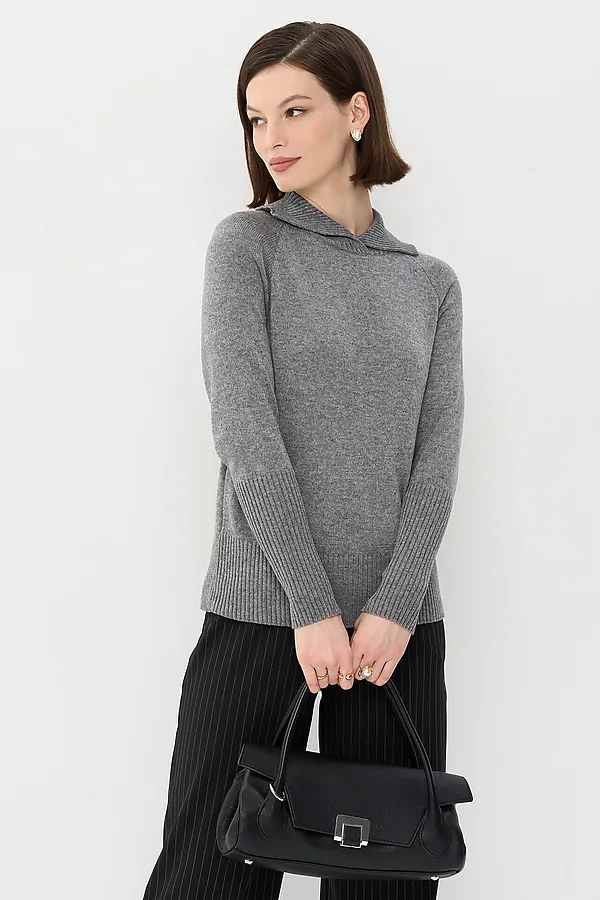 Джемпер NEWVAY, серый меланж - фото 2