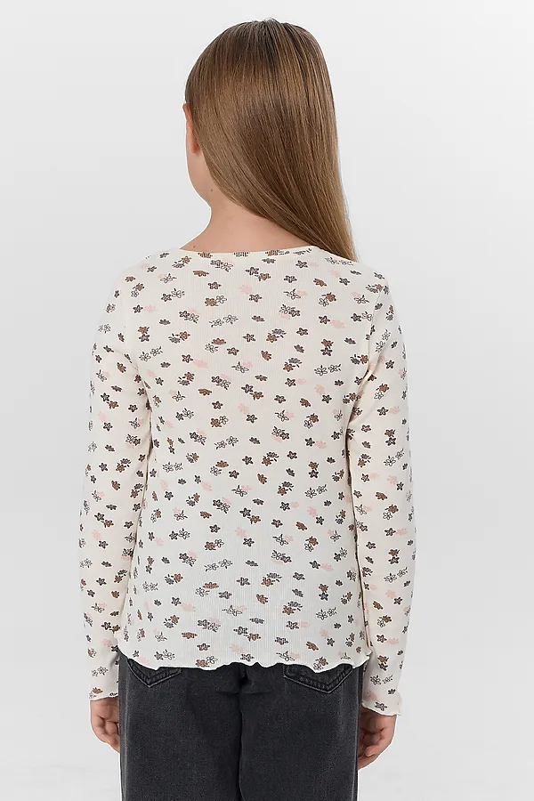 Джемпер MARK FORMELLE, цветочки на молочном - фото 2