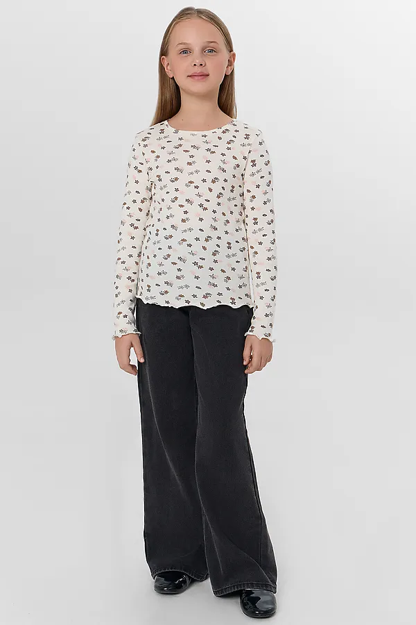 Джемпер MARK FORMELLE, цветочки на молочном - фото 2