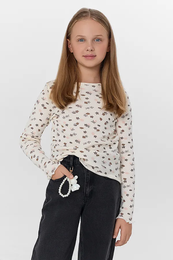 Джемпер MARK FORMELLE, цветочки на молочном - фото 2