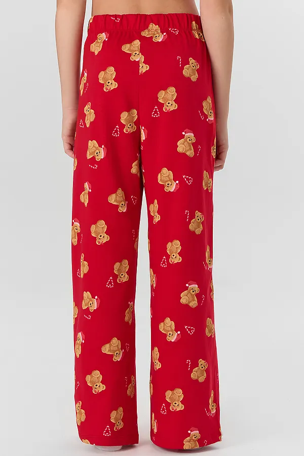 Брюки MARK FORMELLE, нг медвежата на красном - фото 2
