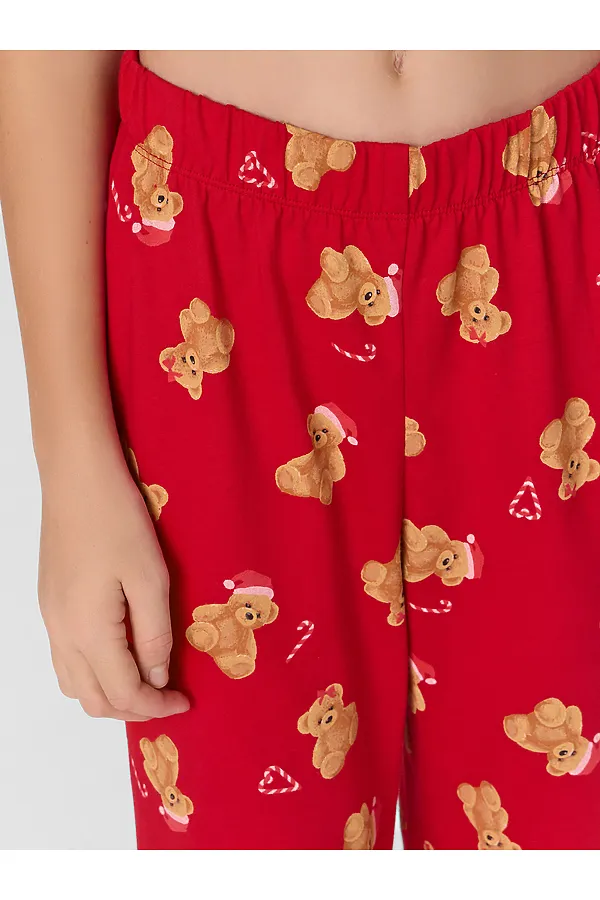 Брюки MARK FORMELLE, нг медвежата на красном - фото 2