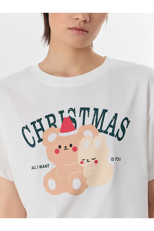 Пижама MARK FORMELLE, белый +зверята на зеленом - фото 2