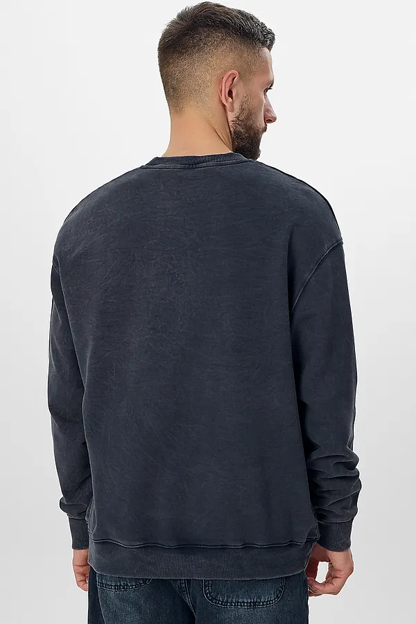 Свитшот MARK FORMELLE, acid wash неви - фото 2