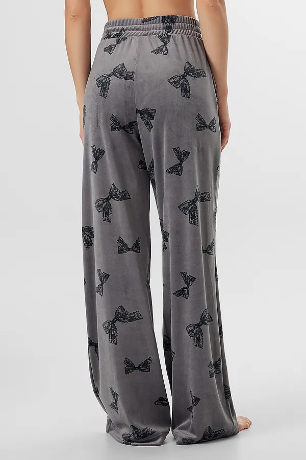 Комплект(Толстовка+Брюки) MARK FORMELLE, бантики на сером - фото 2