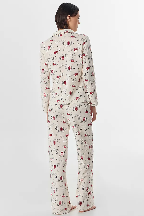 Пижама MARK FORMELLE, домики на молочном - фото 2