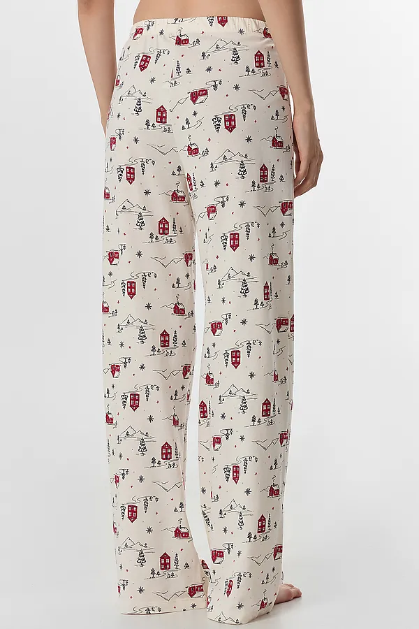 Пижама MARK FORMELLE, домики на молочном - фото 2