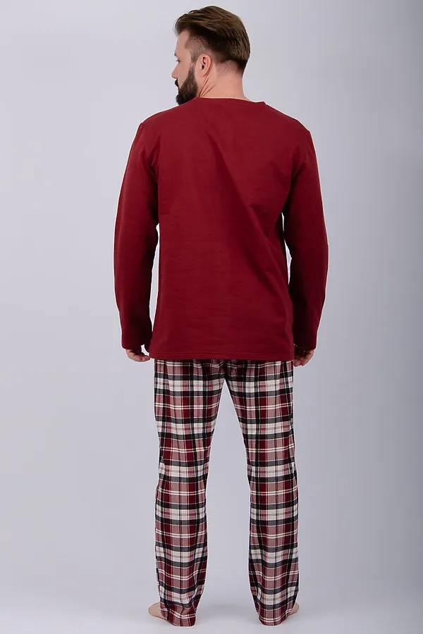 Пижама с брюками Аллюр НАТАЛИ, бордовый - фото 2