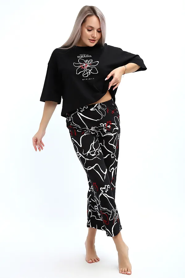 Костюм с брюками 29020 НАТАЛИ, черный - фото 2