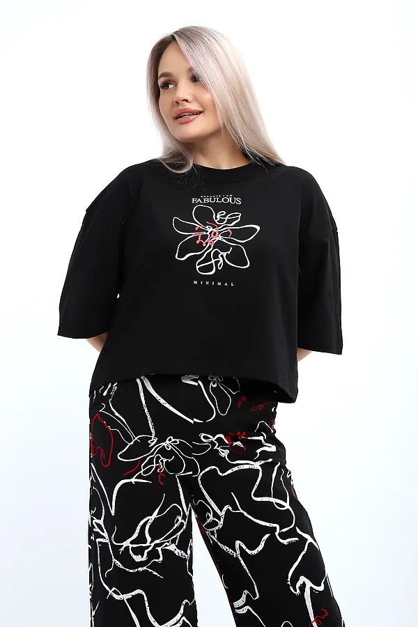 Костюм с брюками 29020 НАТАЛИ, черный - фото 2