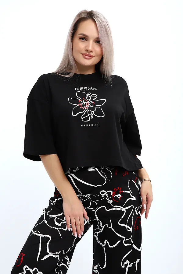 Костюм с брюками 29020 НАТАЛИ, черный - фото 2