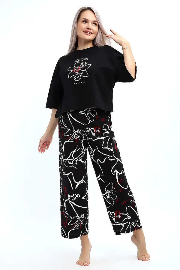 Костюм с брюками 29020 НАТАЛИ, черный - фото 2