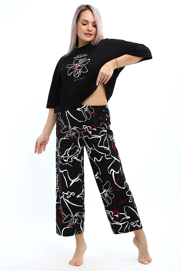 Костюм с брюками 29020 НАТАЛИ, черный - фото 2