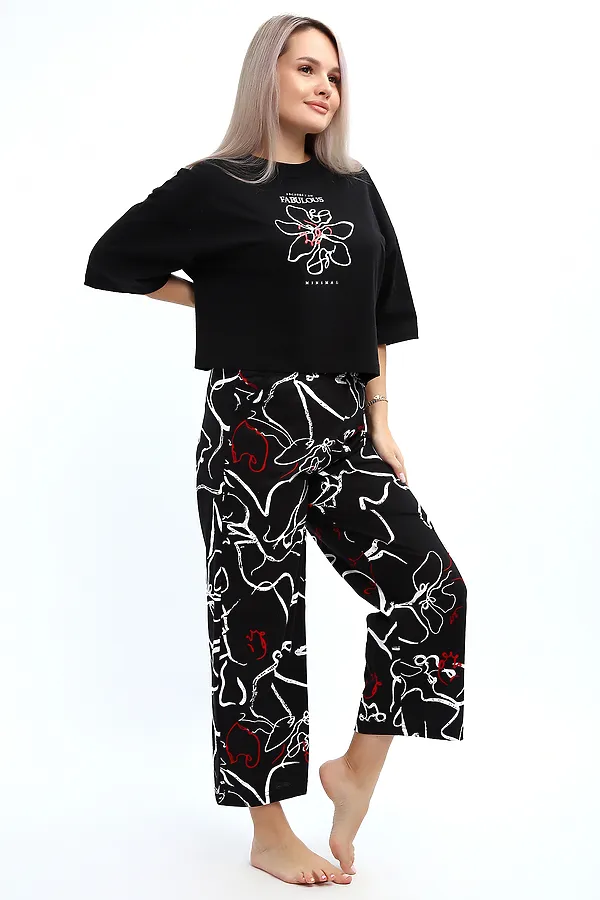 Костюм с брюками 29020 НАТАЛИ, черный - фото 2