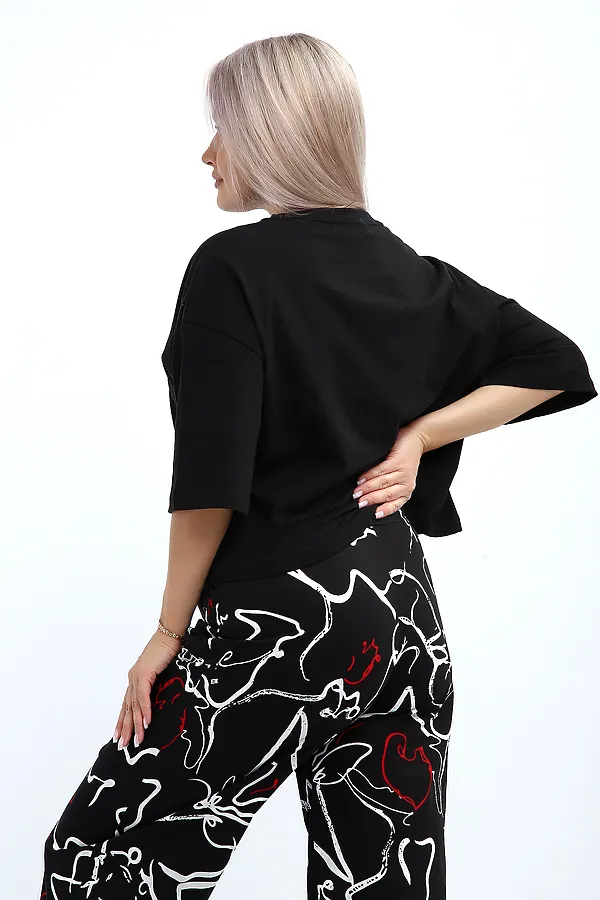 Костюм с брюками 29020 НАТАЛИ, черный - фото 2