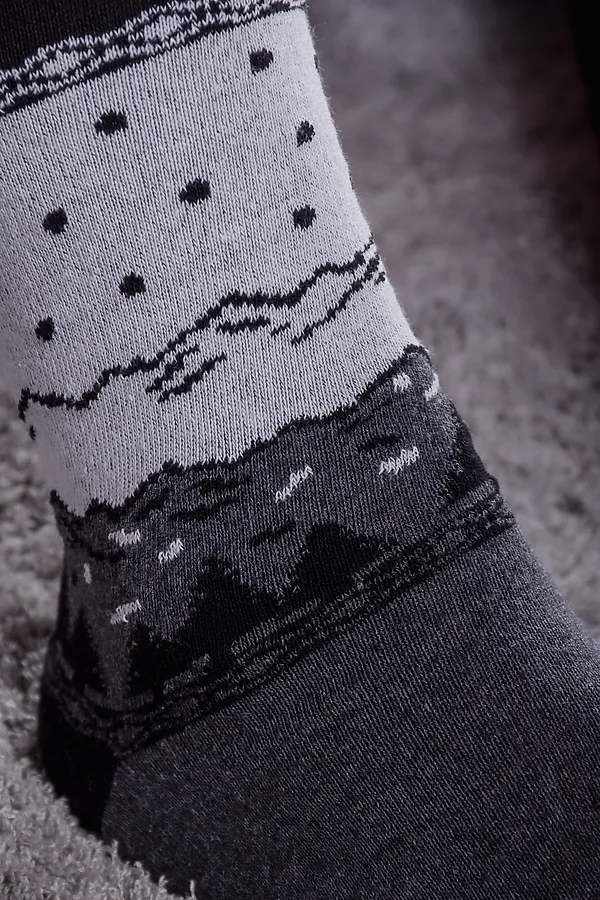 Носки стандарт Финляндия (набор 3 пары) НАТАЛИ, серый. черный - фото 2