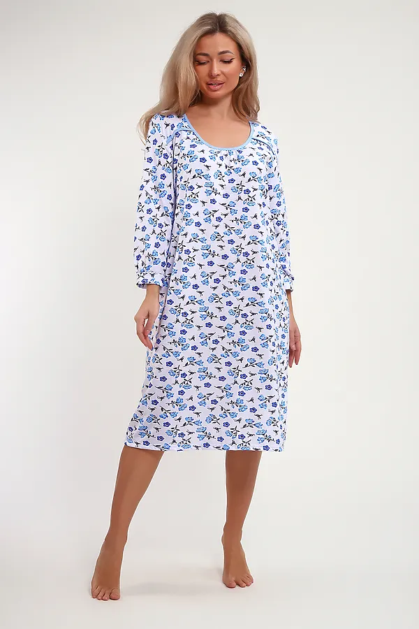 Сорочка 51200 НАТАЛИ, голубой - фото 2