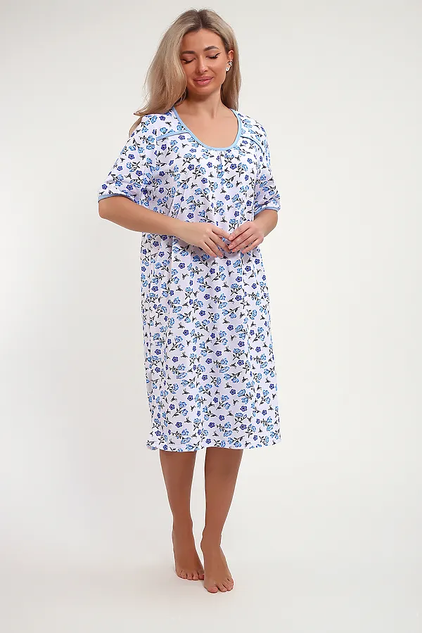 Сорочка 51199 НАТАЛИ, голубой - фото 2