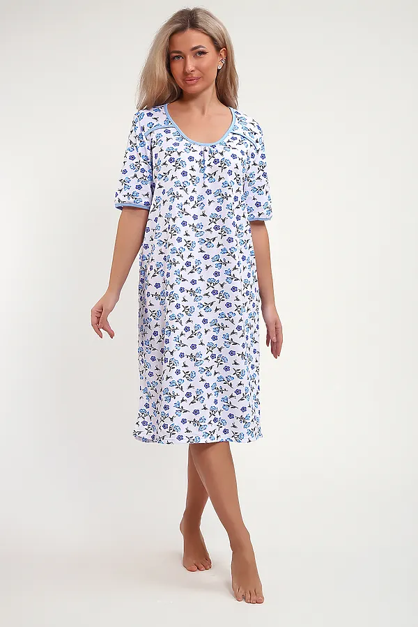 Сорочка 51199 НАТАЛИ, голубой - фото 2