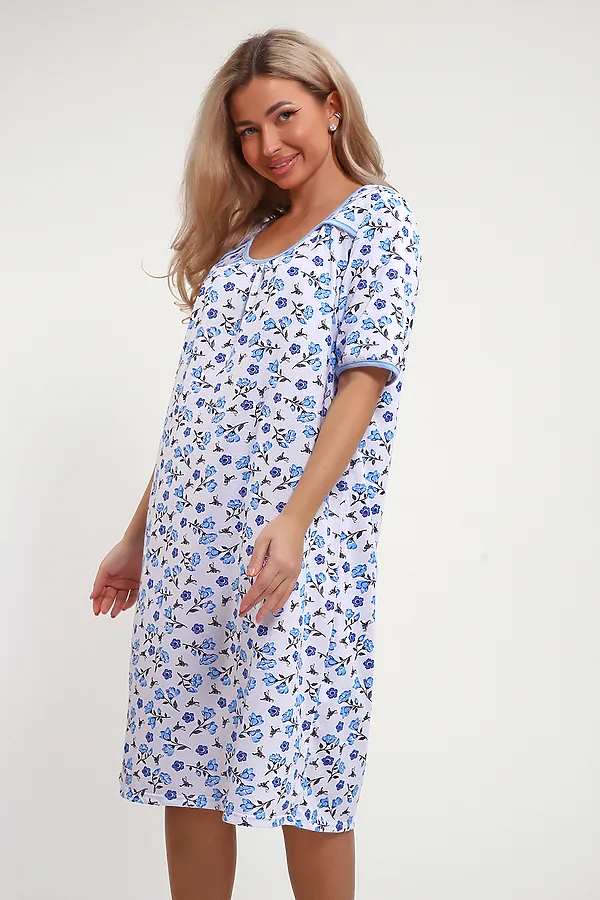 Сорочка 51199 НАТАЛИ, голубой - фото 2